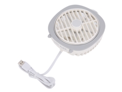 Mini ventilador USB portátil con 3 velocidades, blanco