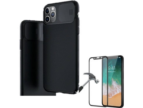 Carcasa y Protector iPhone 11 Pro Nillkin Camshield Negro
