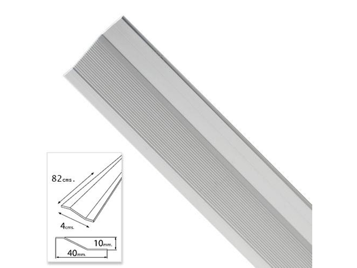 Tapajuntas Adhesivo Para Ceramica Metal Plata 82.0 cm WOLFPACK LINEA PROFESIONAL