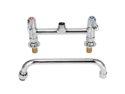 Grifo de cocina de pared G1/2 con dos manijas