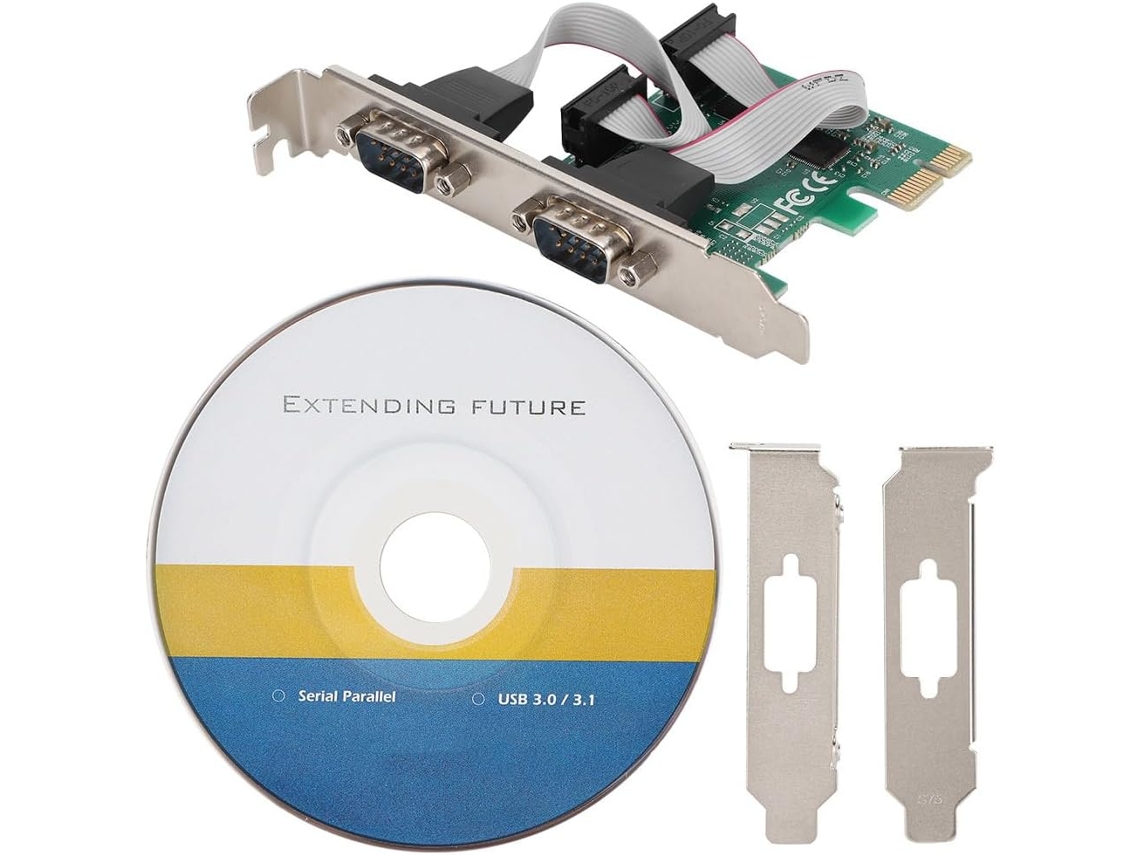 Tarjeta De Expansión Adaptadora Serie Rs232 De 2 Puertos Pci-e Mtlavish St316