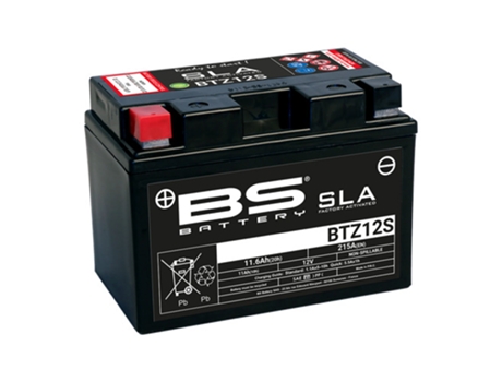 Batería de moto BS Battery SLA BTZ12S - C (10H-R) - C (20H-R)