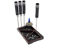Bandeja multifuncional para tornillos, tuercas y juntas de metal de fibra de carbono de 160 x 95 mm, organizador de herramientas para coche