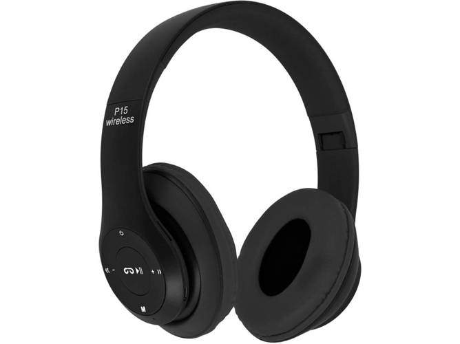 Auriculares Bluetooth AVIZAR P15 (On Ear - Micrófono - Negro)