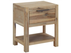 Mesita de noche con cajón 40x30x48 cm Madera maciza de acacia DKD HOME DECOR