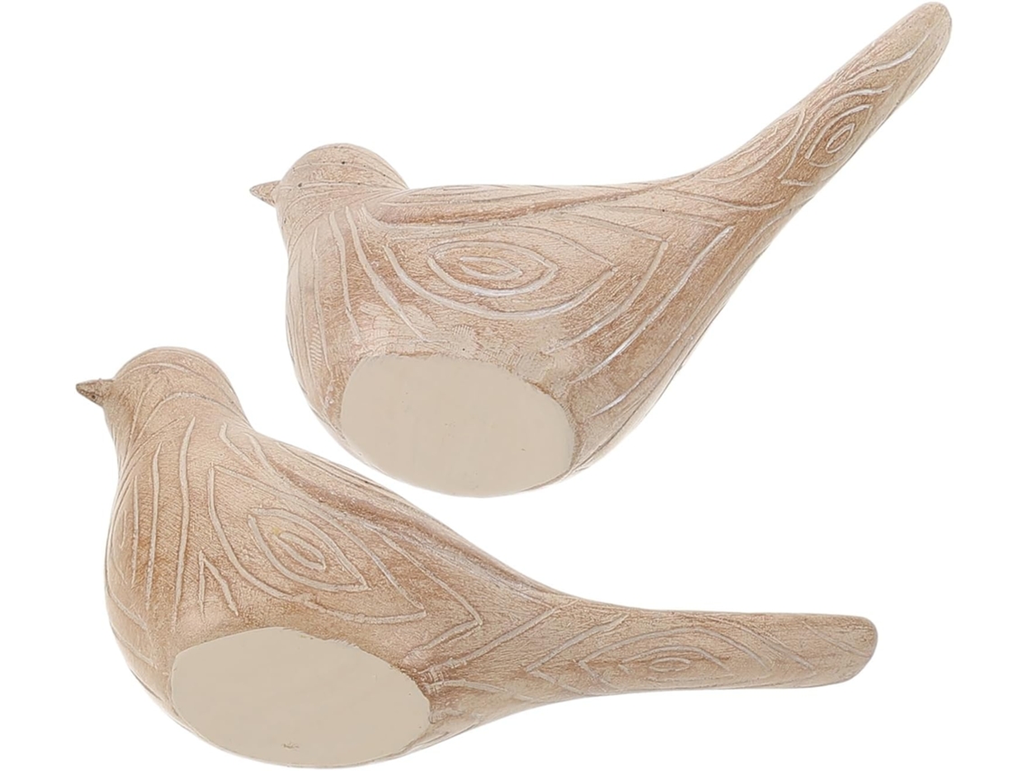 Estatua De Pájaro De Resina, Escultura De Pie Hecha A Mano, Pequeña Figura Decorativa Para Sala De Estar U Oficina,