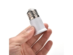 Rebe-adaptador De Bombilla E27 A E27 Para Led, Halógeno, Filamento O Cfl, Base De Tomacorriente Extendida, 65mm X 35mm