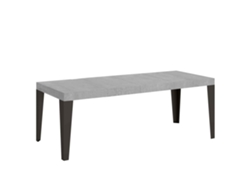 Mesa extensible 90x180/284 cm Flame Premium Cemento estructura Antracita ITAMOBY