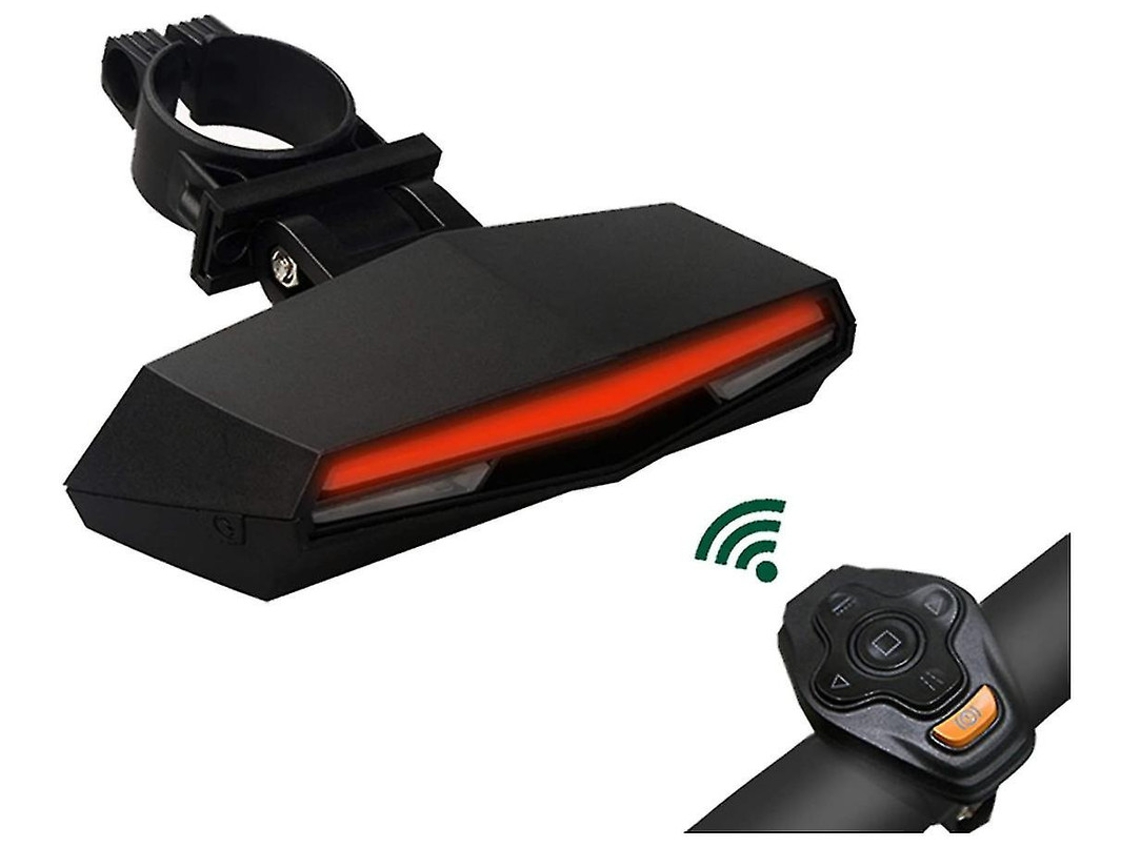 Cargador Luz Indicadora Mudança Direção Bicicleta Usb Recarregável Yizhood Negro