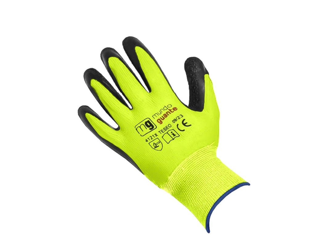 Guante Sandy Nitrilo Fluorescente T-l 9 Par