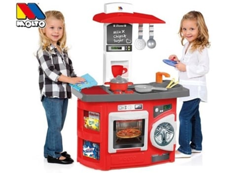 Cocina de Juguetes MOLTO Cocina Roja (Edad Mínima Recomendada: 3años)