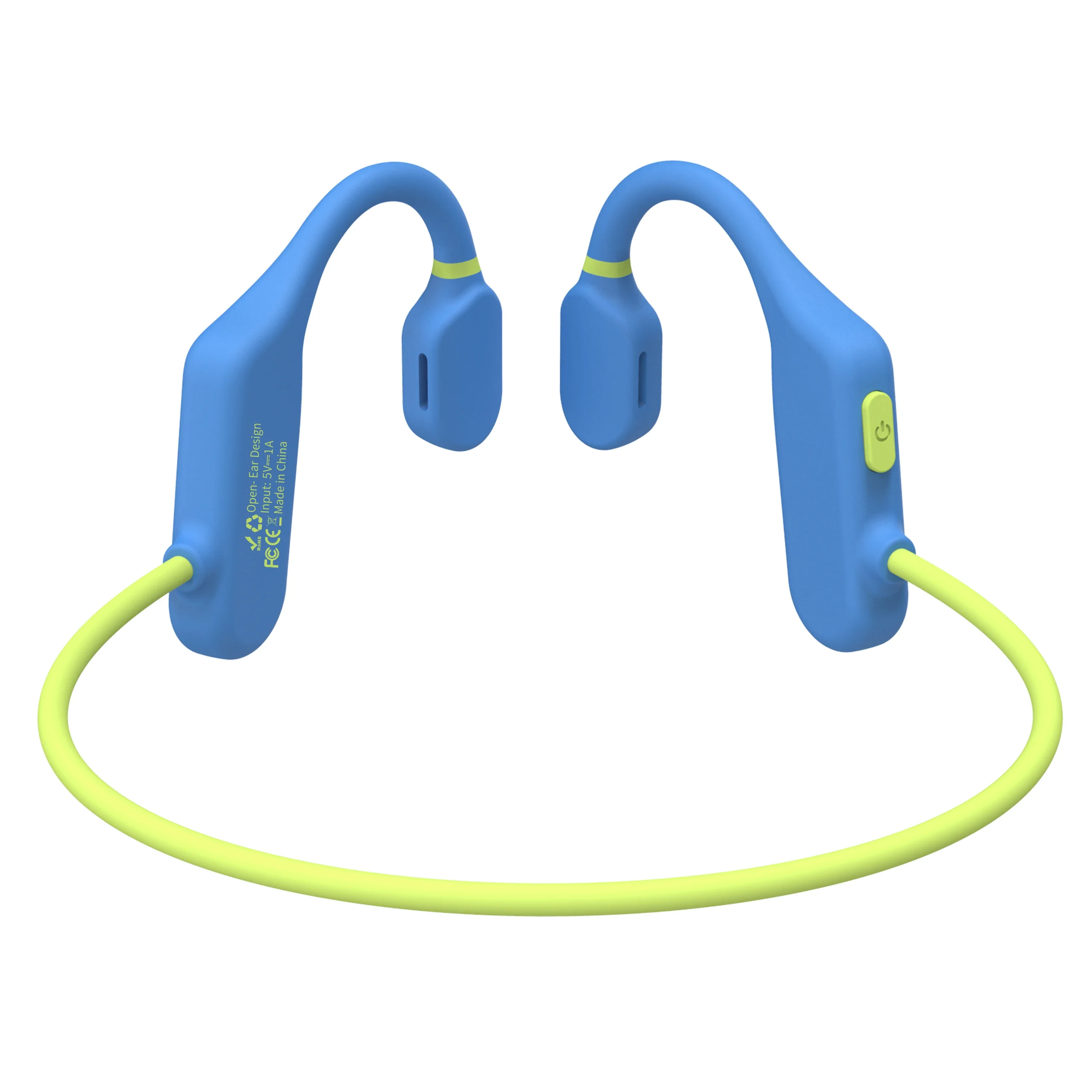 (azul) Auriculares De Conducción Ósea Para Niños, Protección De Volumen, Conexión Inalámbrica Bluetooth 5.3, Resistentes Al Agua.