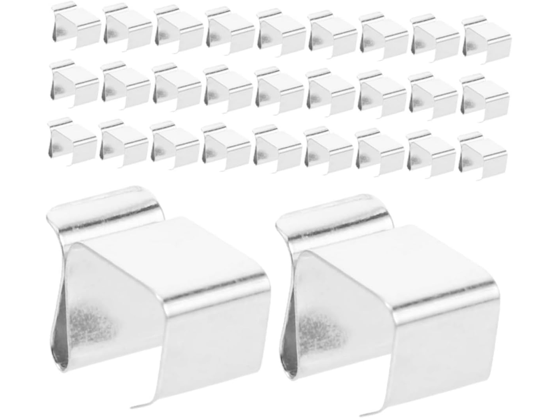 Paquete De 60 Piezas De Soportes Para Guirnaldas De Luces, Ganchos Para Canaletas Para Iluminación Exterior, Colgadores