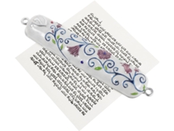 Estuche Mezuzá Aleación Pintado Pergamino Kosher Decoración Resistente Entrada Hogar Festividades Judías