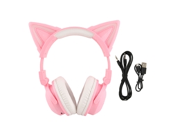 Fones de Ouvido Bluetooth LAXISCREED com Orelhas de Gato Estéreo