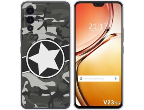 Carcasa para Vivo V23 5G TUMUNDOSMARTPHONE Dibujos Camuflaje 02 Multicolor
