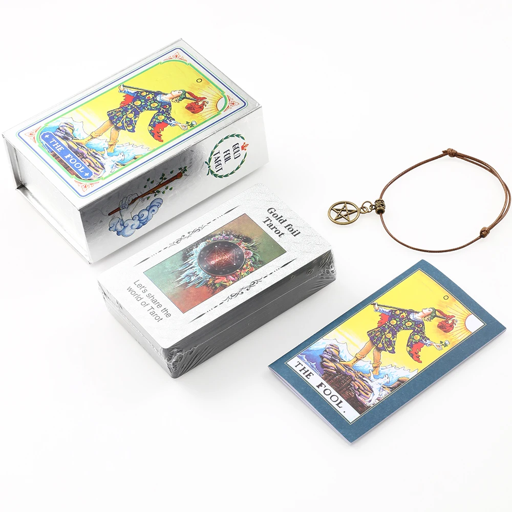Cartas De Tarot De Plástico, Cartas En Inglés, Impermeables, Adivinación, Juego De Interacción Emocional Para Niñas.