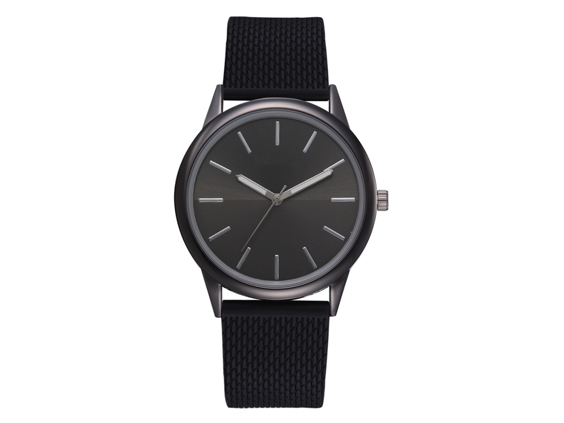 Reloj De Pulsera Informal De Silicona Negro Para Mujer Lvpai Con Movimiento De Cuarzo.
