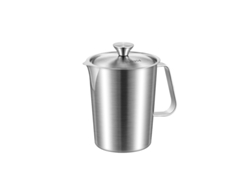 Taza medidora de acero inoxidable de 2 l con pico vertedor, jarra para leche, café y latte Art Tommy01