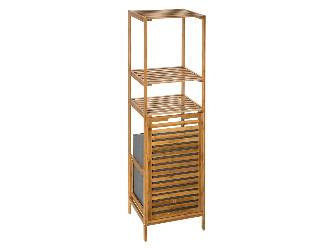 Estantería de Columna Mix N Modul Con Cesto de Ropa Sucia de Bambú 5 FIVE SIMPLY SMART