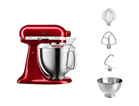 Kitchenaid Artisan 5Ksm185Ps Robot de Cocina 300 W 4,8 L Rojo