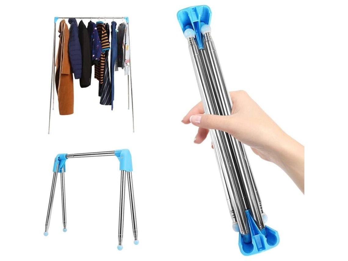 Tendedero plegable portátil, tendedero retráctil, tendedero plegable de suelo, perchero, perchero