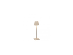 Lámpara de Mesa Poldina Pro Micro Sand LED recargable y regulable ZAFFERANO