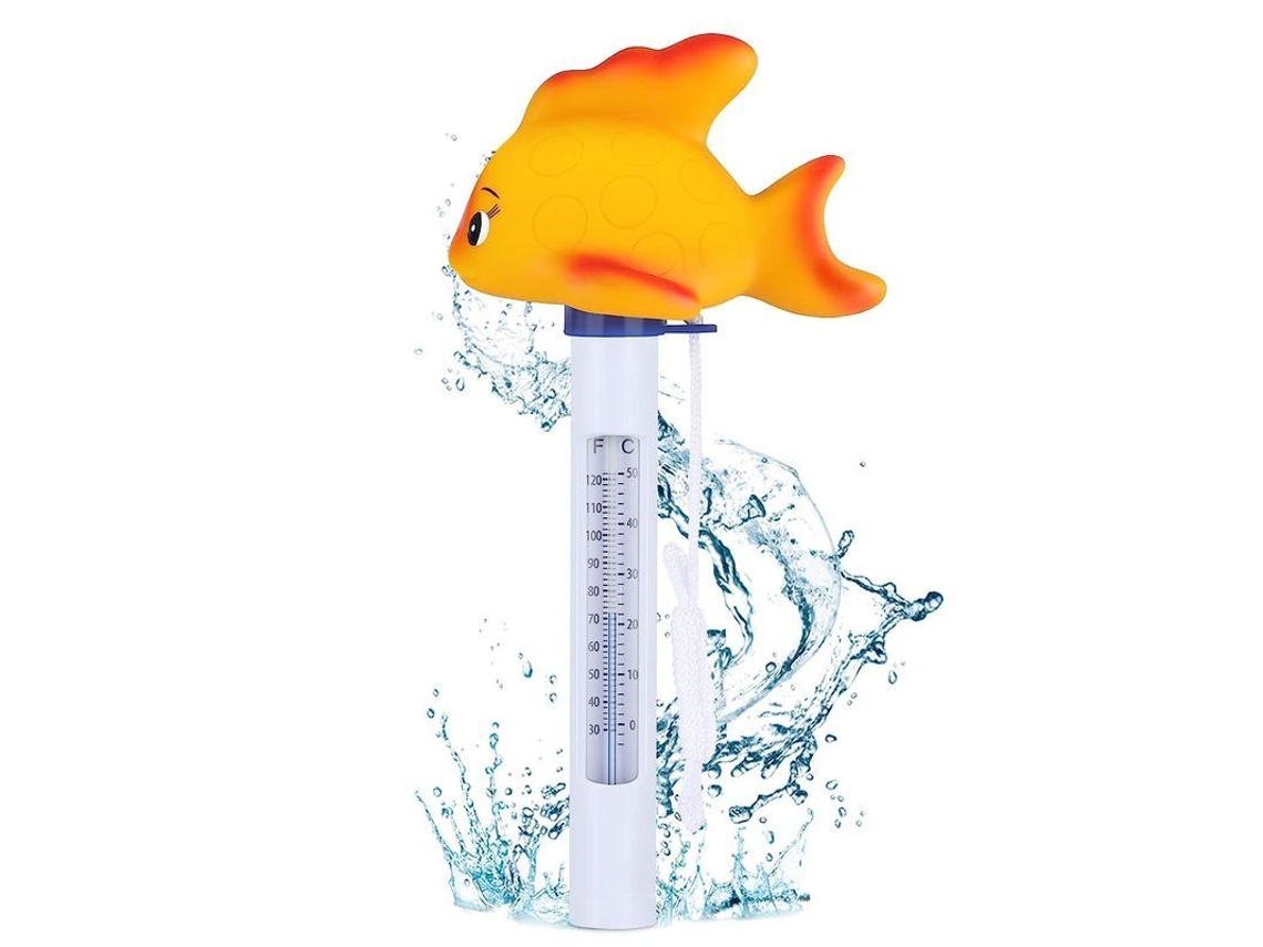 Termómetro Flotante Para Piscinas Con Cuerda, Diseño De Pez Dorado, Para Piscinas, Spas Y Jacuzzis.