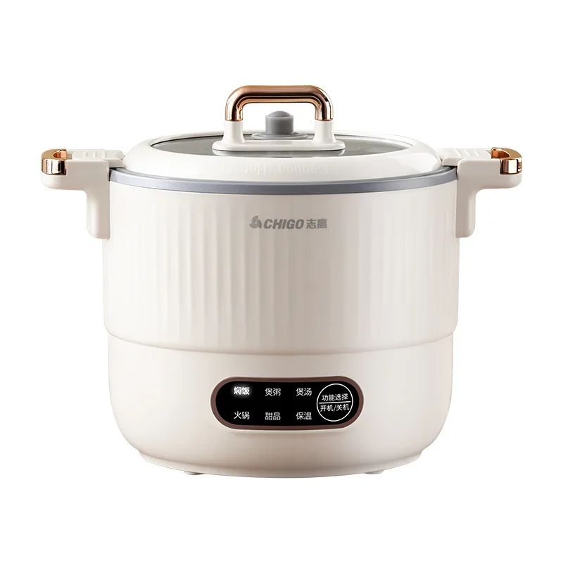 Olla Arrocera Eléctrica Blanca De 1,2 L, Olla Sopera Multifuncional, Olla Para Comida De Bebé, 600 W