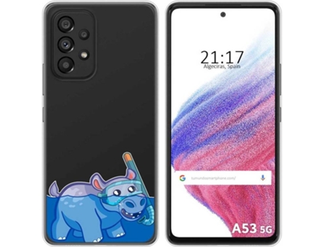 Carcasa para Samsung Galaxy A53 5G TUMUNDOSMARTPHONE Dibujos Transparente Hipo Multicolor