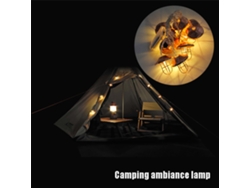 Guirnalda De Luces Con 10 Bombillas Led, 2 M, Funciona Con Pilas, Ideal Para Camping, Decoración Interior Y Exterior, Bodas Y Fiestas Navideñas.