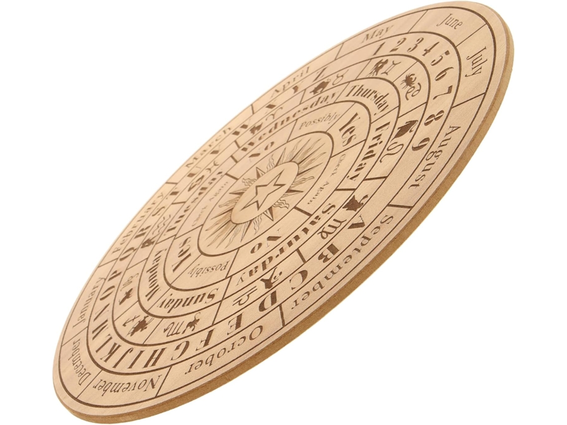 Tablero De Adivinación De Madera Tallada, Atmósfera Misteriosa, Agradable Al Tacto.