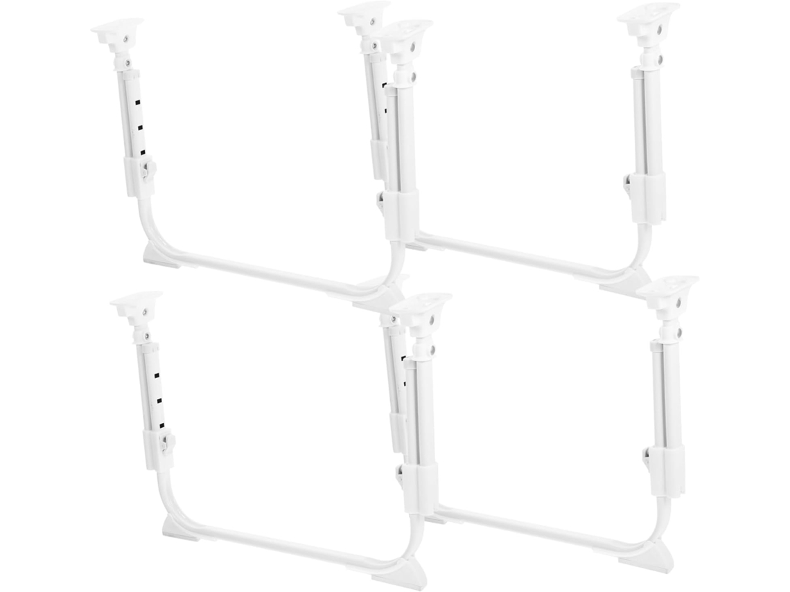 2 Pares De Patas Plegables Autoblocantes En Forma De U Para Escritorio Y Cama.