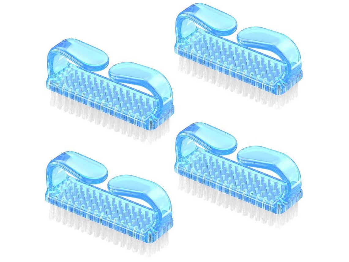 Cepillo De Uñas Con Mango Ergonómico, Kit De Limpieza Para Manos Y Pies, 4 Unidades Para Hombres Y Mujeres.
