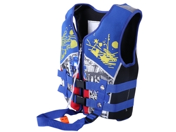 Chaleco salvavidas de neopreno para niños Manner Kids, ideal para aprender a nadar, bañadores (azul L)