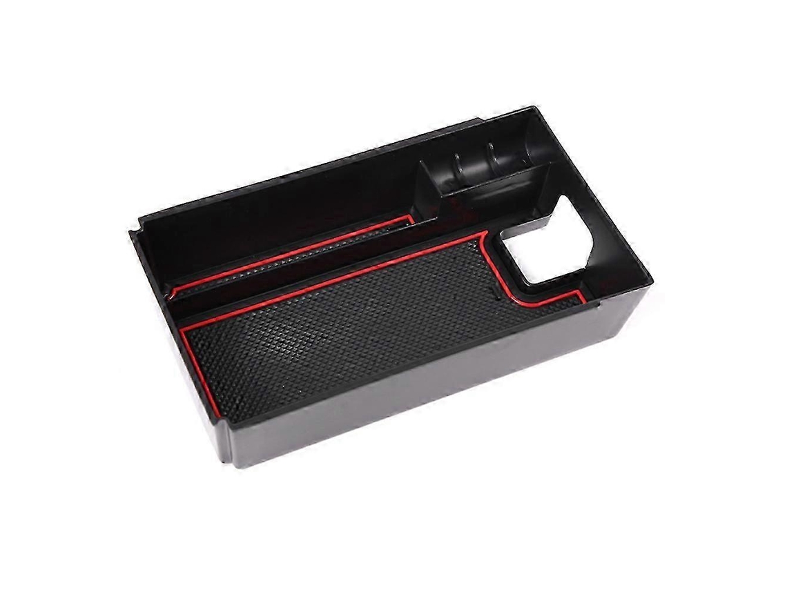 Organizador/caja de almacenamiento para reposabrazos de control central de coche Hengjian (rojo)