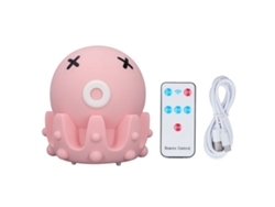 Lámpara de noche LED USB con forma de pulpo, con silicona y mando a distancia.