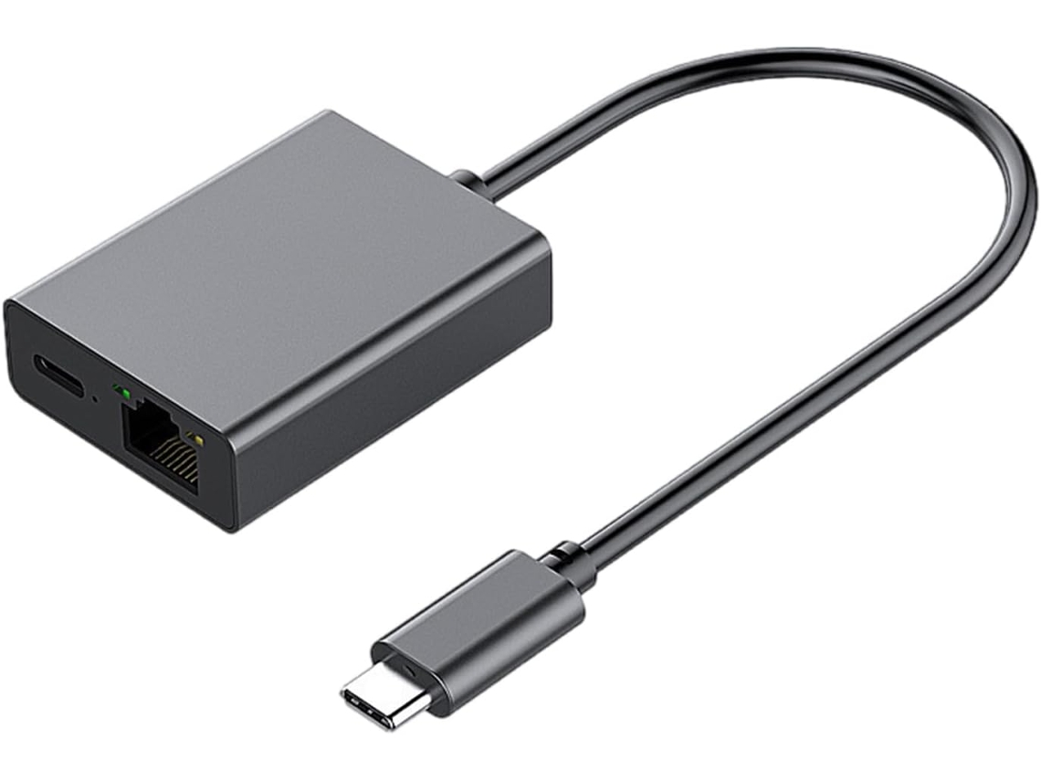 El Adaptador Ethernet Usb-c A Rj45 Ofrece Una Transmisión De Internet Rápida Y Fiable Mediante La Función Plug-and-play.