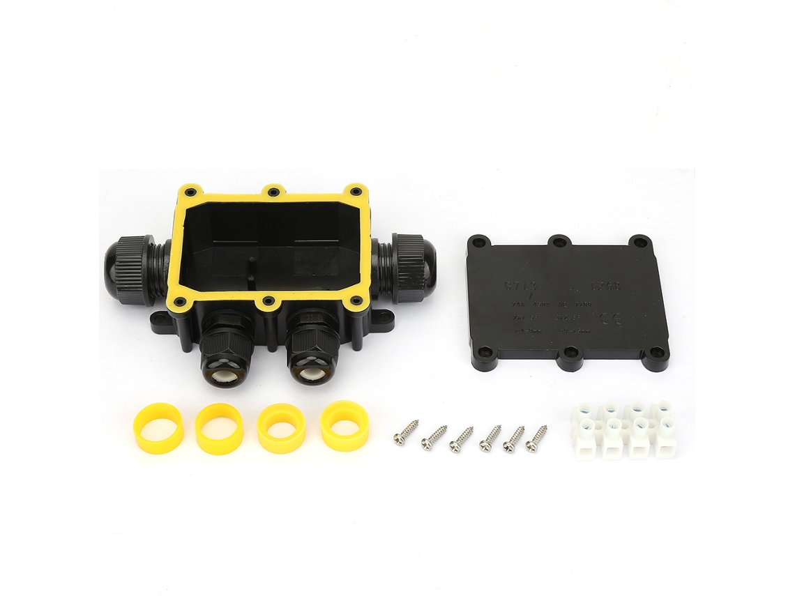 Caja De Unión Impermeable Ip68 Estuche Eléctrico Bloque Terminal De Conexión De Cable (cuatro Vías)