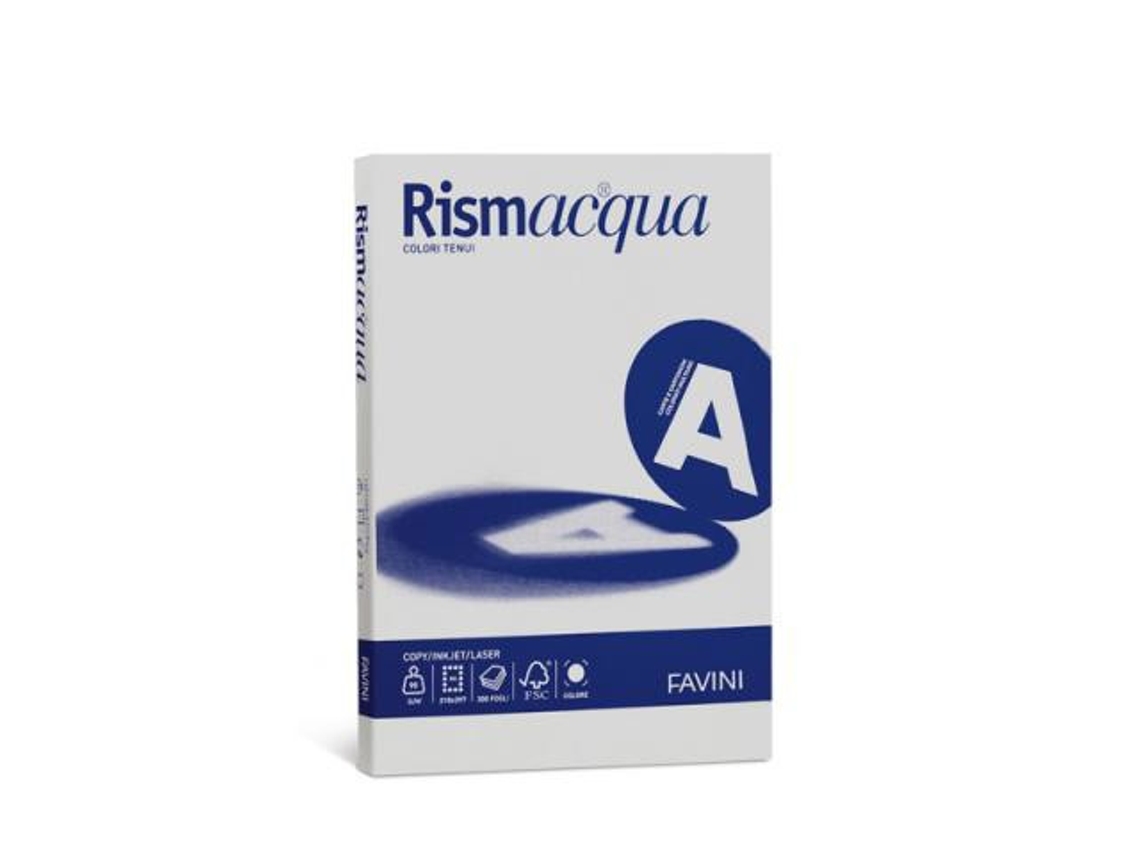 FAVINI Rismacqua Papel para Impresora de Inyección de Tinta A4 210X297 Mm 100 Hojas Gris