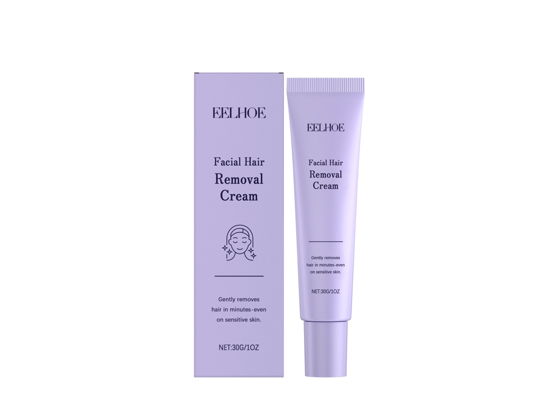 Crema depilatoria facial para piel sensible