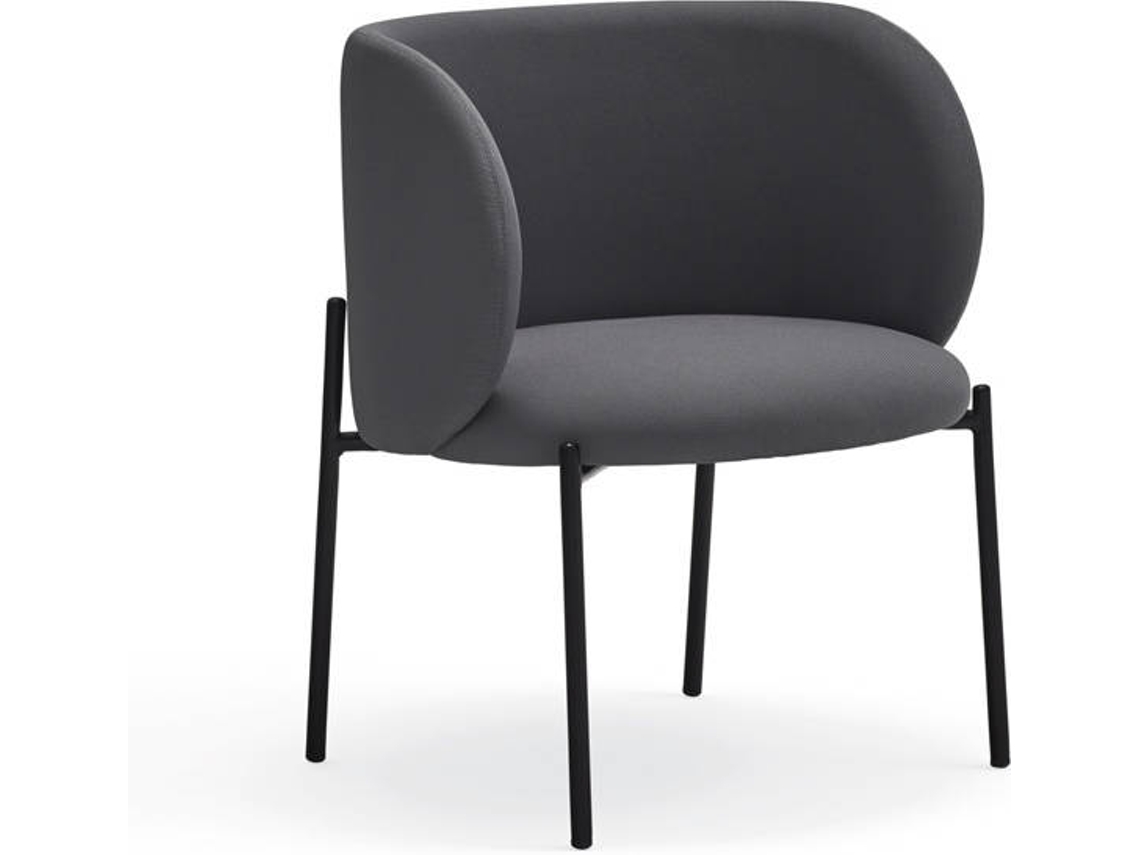 Sillón BAZAR MONDIALE Mogi (Gris - Metal y Tela - 60x65x74/44  cm)