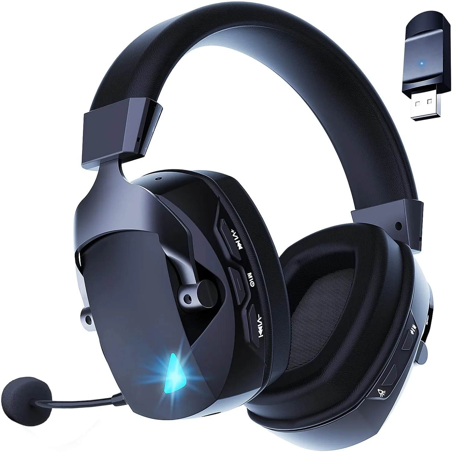 Auriculares inalámbricos para juegos Acinaci con micrófono 2.4G, Bluetooth, USB 3.5 mm, cable, 3 modos, para PC, PS4, PS5, Mac, Switch, Vayotoy
