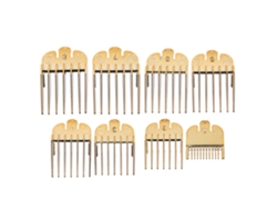 Vlrla-8unidades Cortador De Cabelo Limit Guide Comb Replacement Conjunto Gold