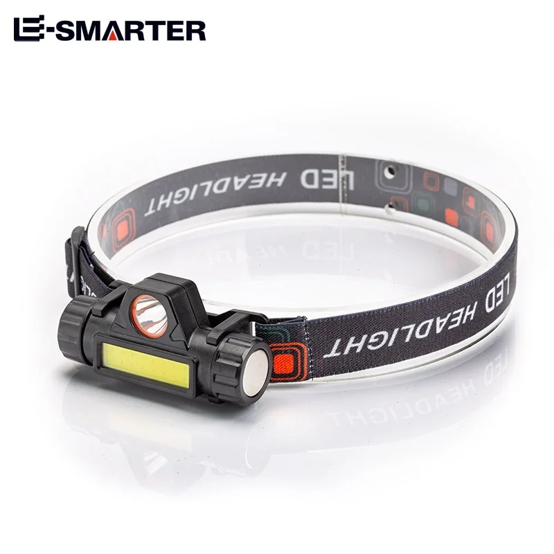 Linterna frontal - Linterna recargable - Diadema - Para actividades al aire libre - Impermeable - Camping - Pesca - Con imán