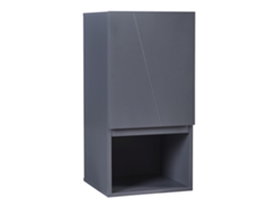 Armario de pared Overath con puerta 30x30x60 cm gris [EN.CASA]