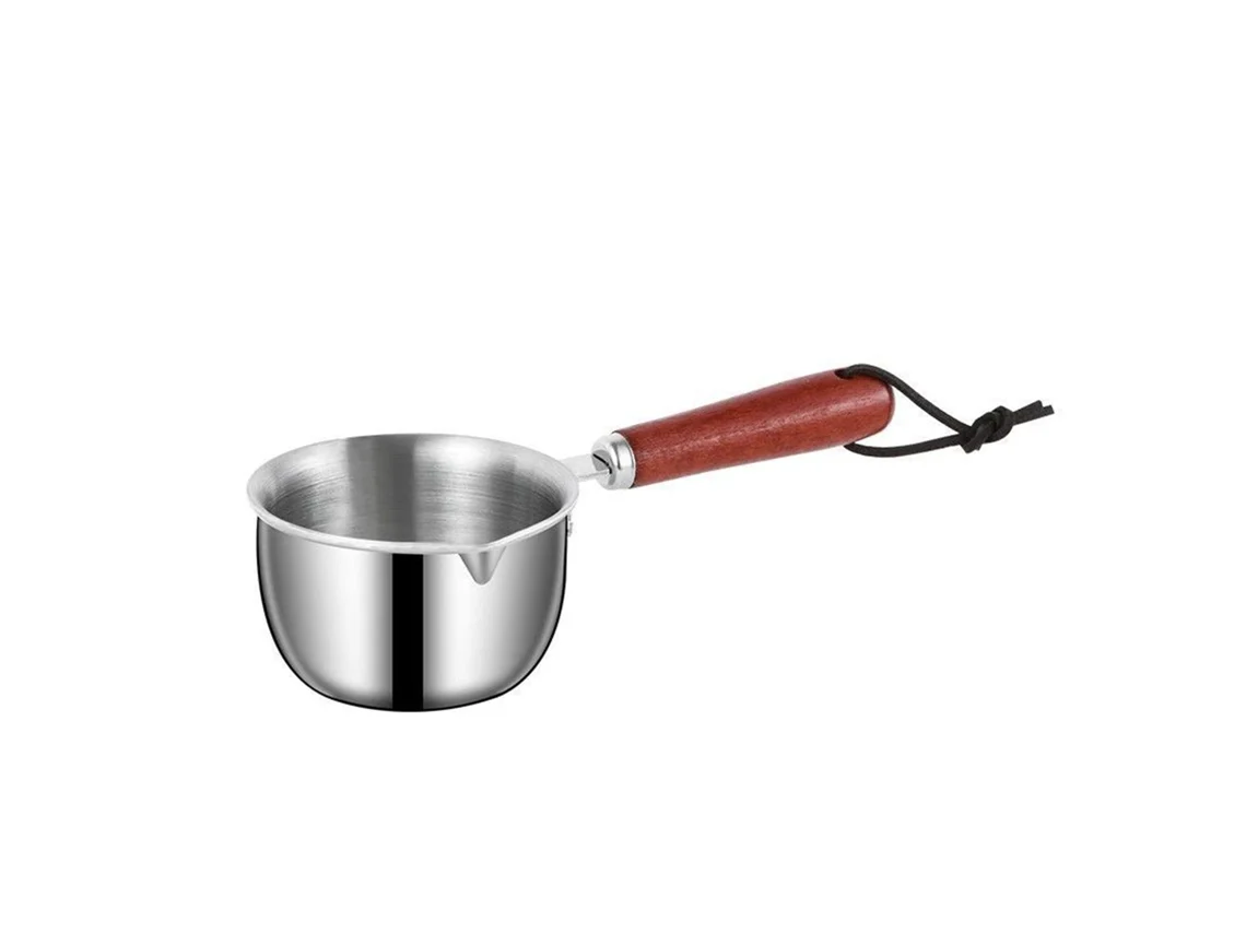 Mini Cacerola Multifuncional De Acero Inoxidable Para Calentar Leche, Derretir Mantequilla Y Aceite Caliente (150 Ml).