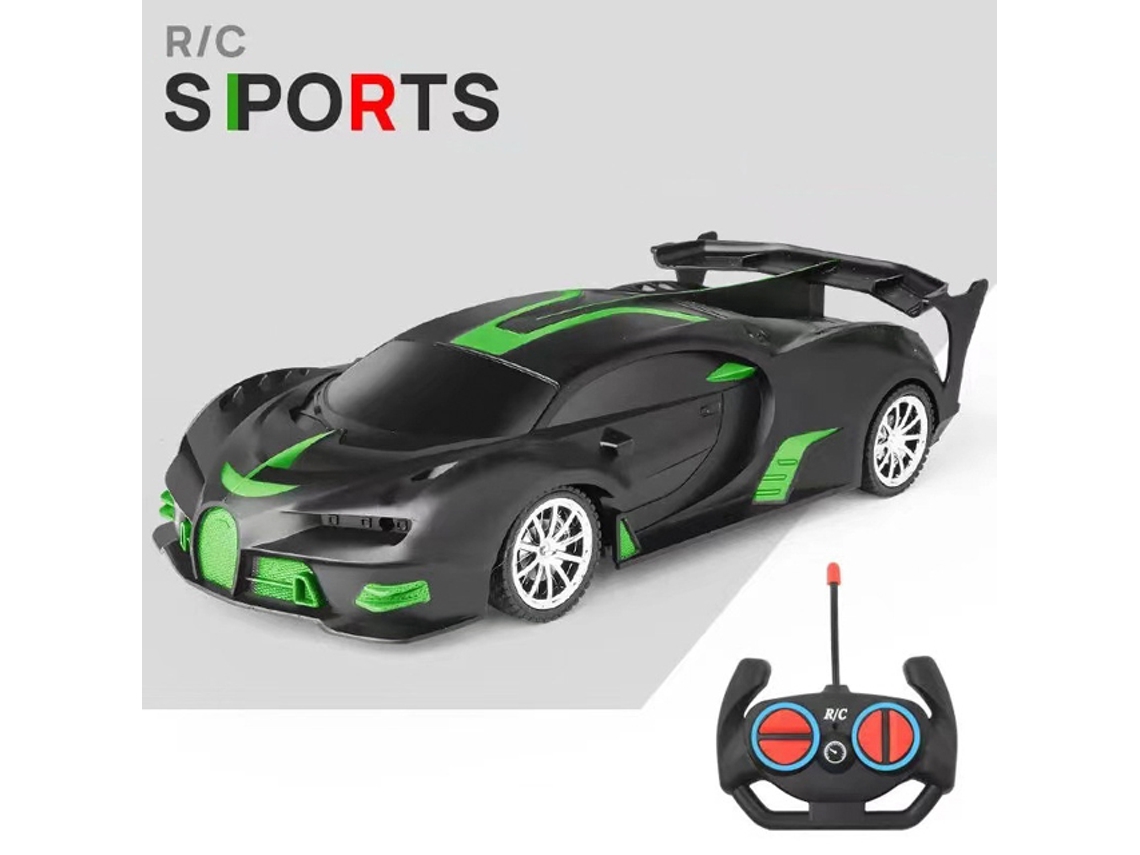 Coche RC 1/18 con luz LED, control remoto de 2,4 G, vehículo deportivo de alta velocidad para niños y niñas, Aeuzwr