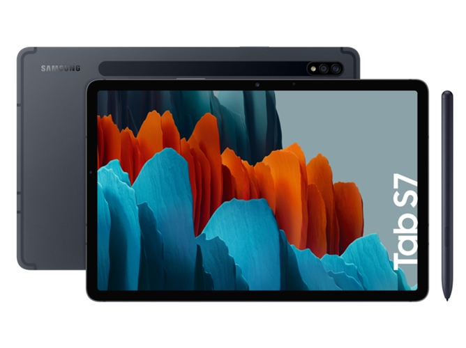 Tablet SAMSUNG Galaxy Tab S7 (11'' - 128 GB - 6 GB RAM - Wi-Fi+4G - Negro)