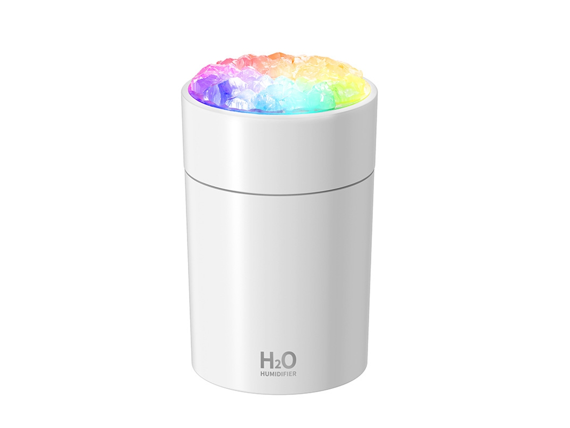 Mini humidificador en aerosol, luz ambiental deslumbrante, portátil, para el hogar, máquina de aroma silenciosa para el coche.